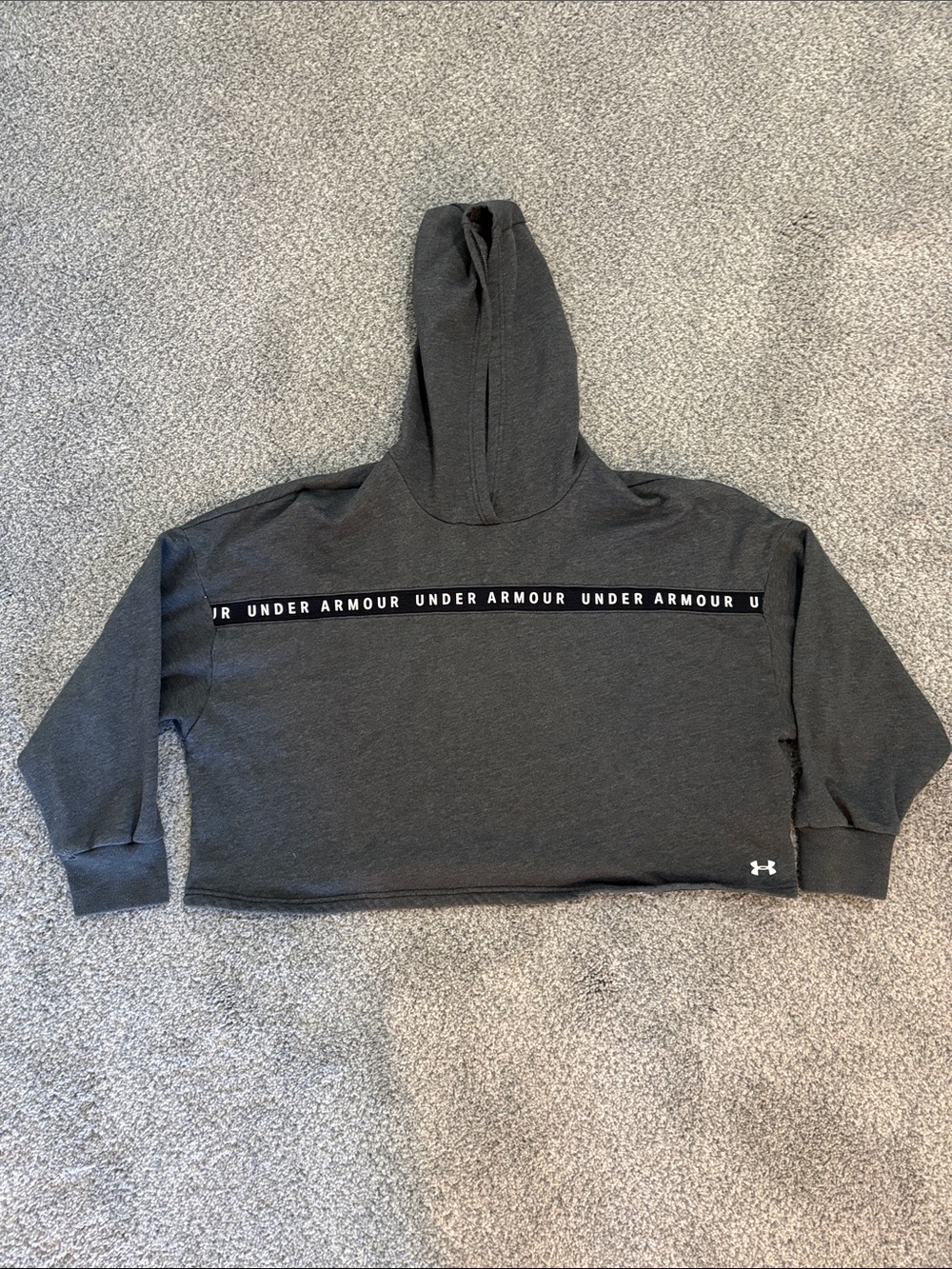 Under Armour Dark Gray Cropped Hoodie